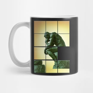 Le penseur The thinker, sliding pictures puzzle Mug